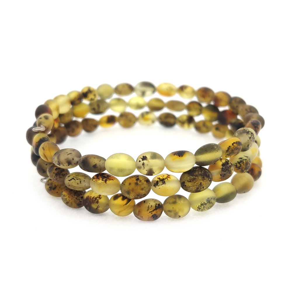 Браслет "Сливка" янтарь