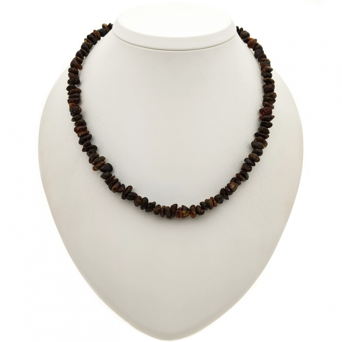 Бусы "Галька" из янтаря